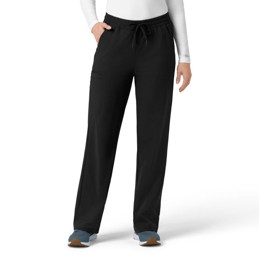 Force Cross-Flex C53190 Knit Women's Boot Cut Scrub Pants Black