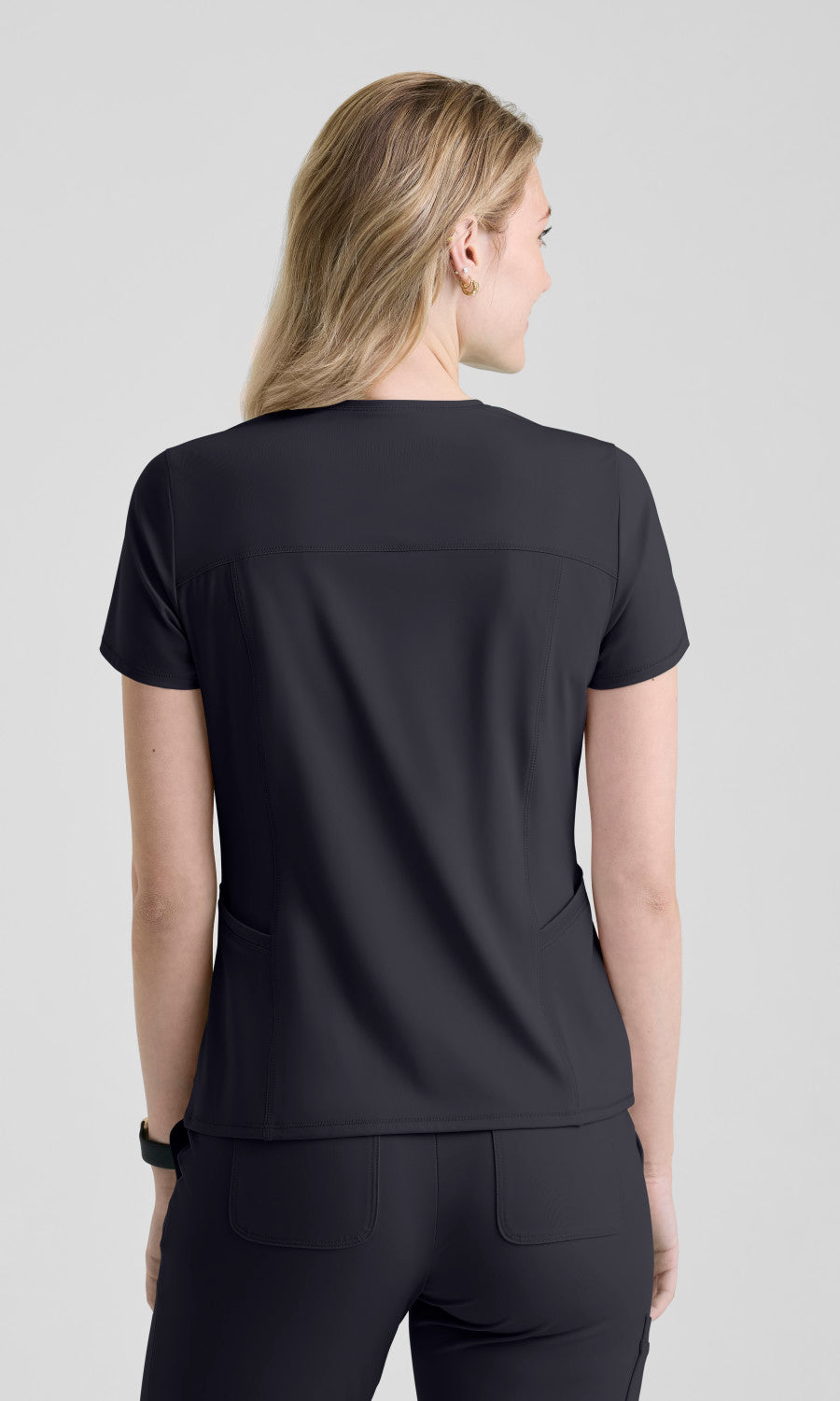 Grey's Anatomy Knits GRST336 Swift Top Steel - back