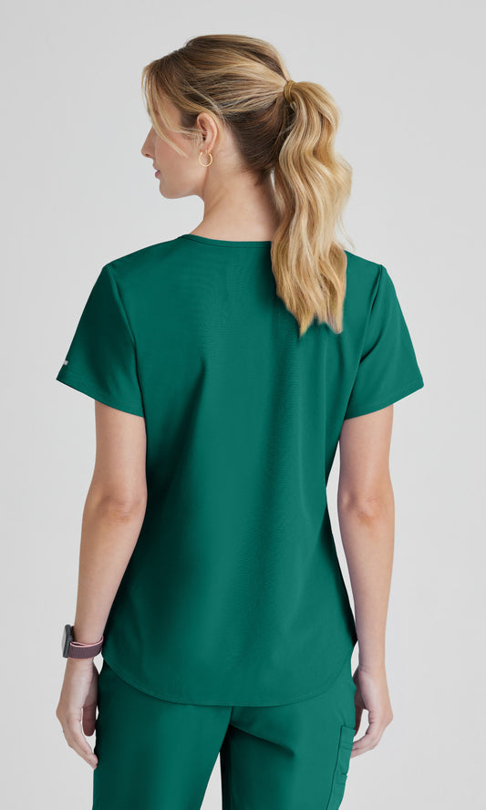 Skechers SK101 Breeze Scrub Top Hunter Green