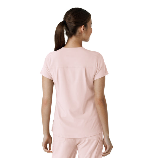 Force Cross-Flex C13410 Women's Tuck-In Scrub Top Soft Rose