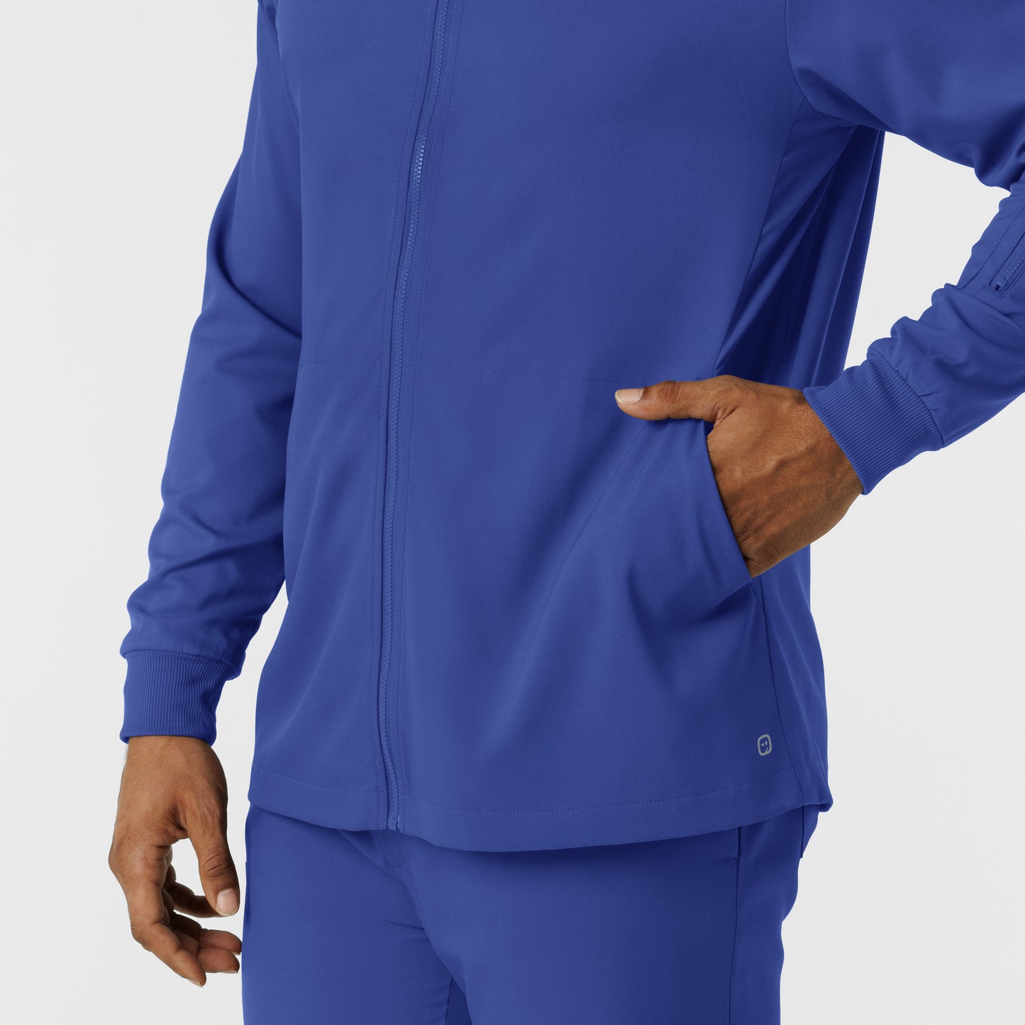 Boundless 8351 Men's Warm Up Scrub Jacket Galaxy Blue