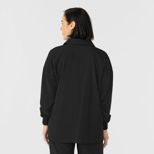NURTUR 8180 Women’s Scrub Shirt Jacket Black