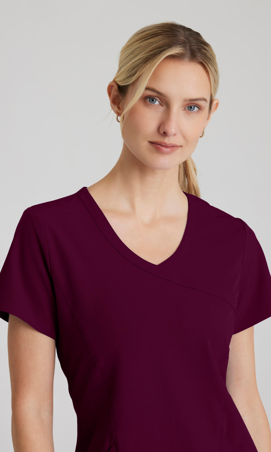 Skechers SK102 Reliance Scrub Top Wine