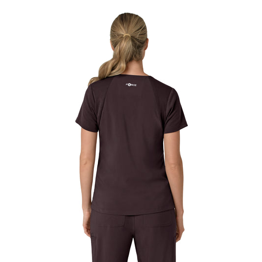 Force Cross-Flex C13210 Women's Flex Panel V-Neck Scrub Top Dark Sepia