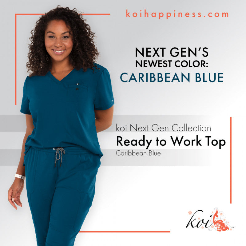 Next Gen 1010 Ready to Work Top Caribbean Blue