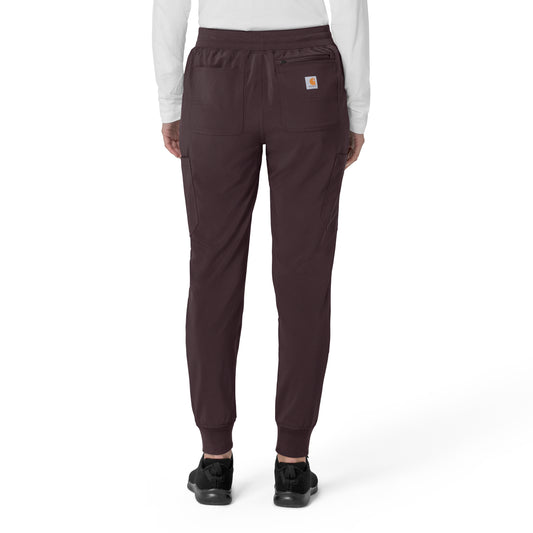 Force Cross-Flex C53110 Women's Cargo Jogger Scrub Pants Dark Sepia