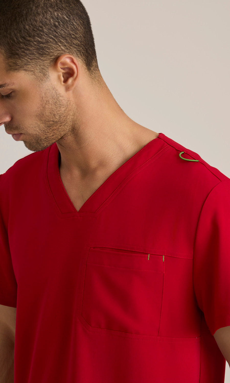 Grey's Anatomy Evolve GSST179 Journey Scrub Top True Red