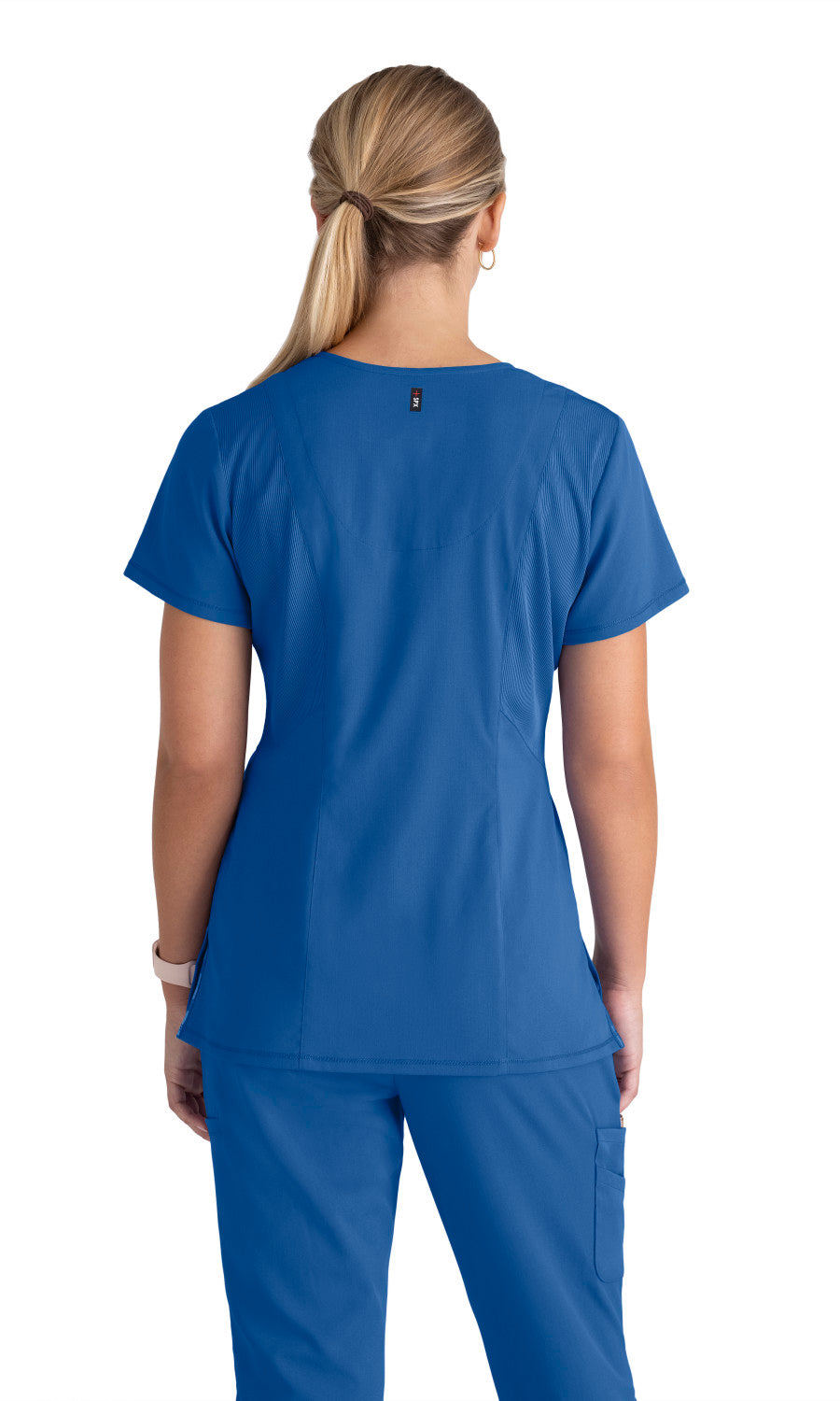 Grey's Anatomy Stretch GRST045 Serena Scrub Top New Royal