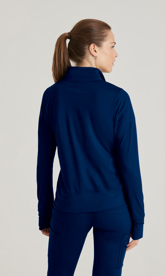 Barco One Performance Knits BOW896 Arena Knit Scrub Jacket Jacket Indigo