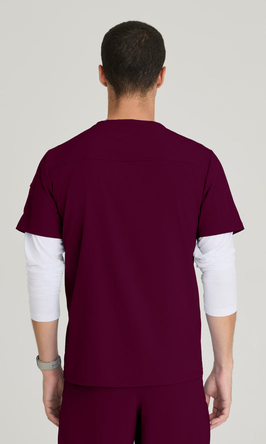 Barco One BOT195 Velocity Scrub Top Wine