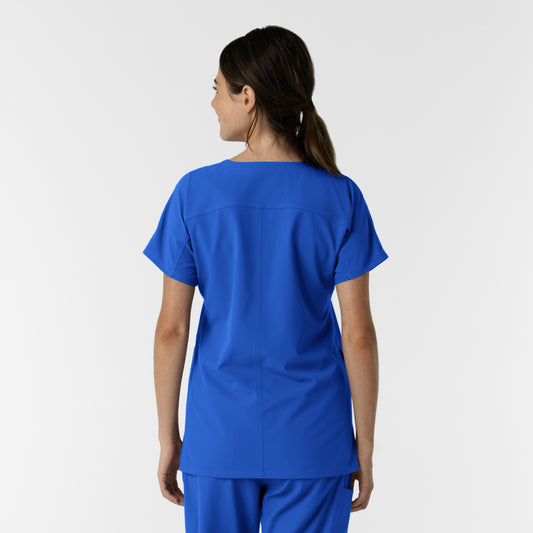 NURTUR 6280 Women's Drop Shoulder Tunic Scrub Top Royal