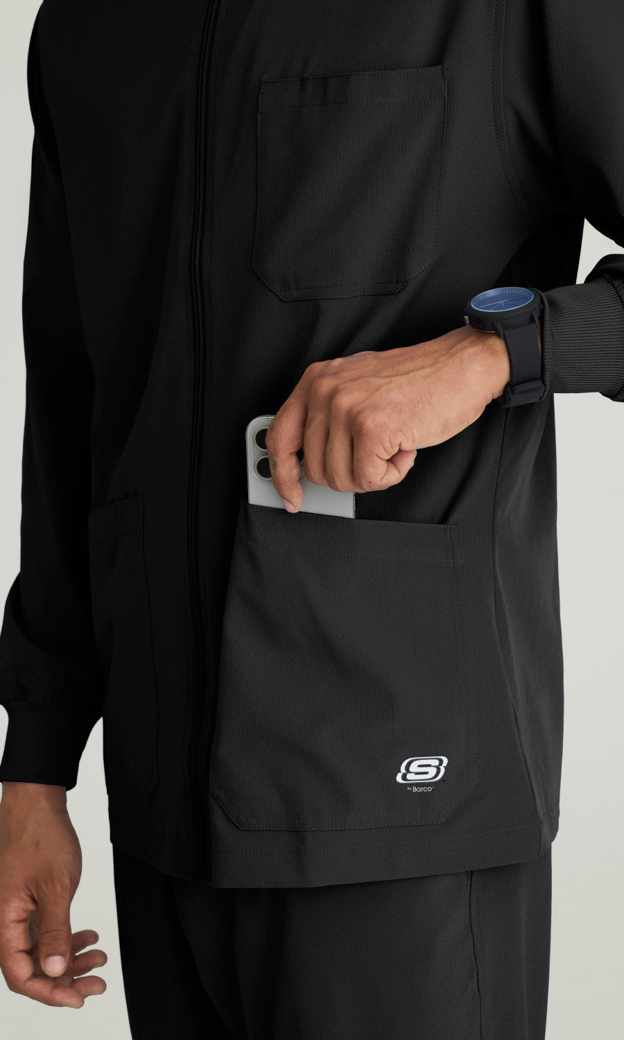 Skechers SK0408 Structure Scrub Jacket Black