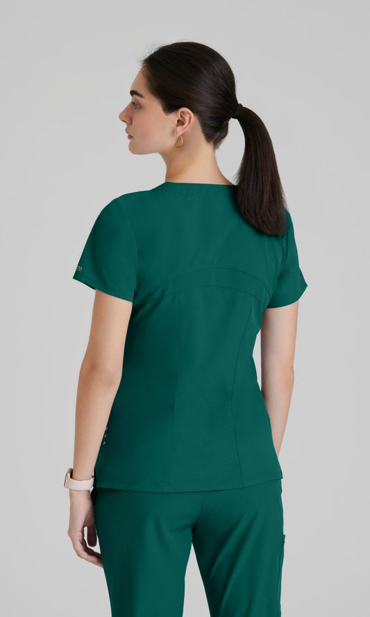 Barco One 5106 Pulse Scrub Top Hunter Green