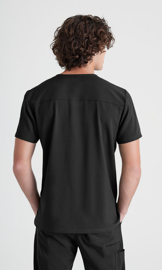 Grey's Anatomy Evolve GSST179 Journey Scrub Top Black
