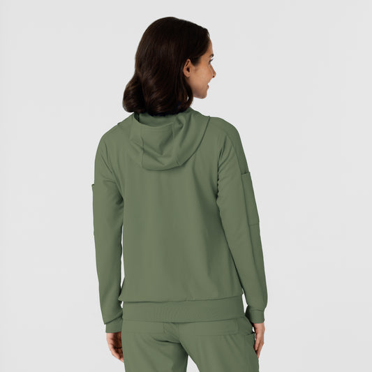 RENEW Knit 8159 Women’s Zip Hoodie Olive
