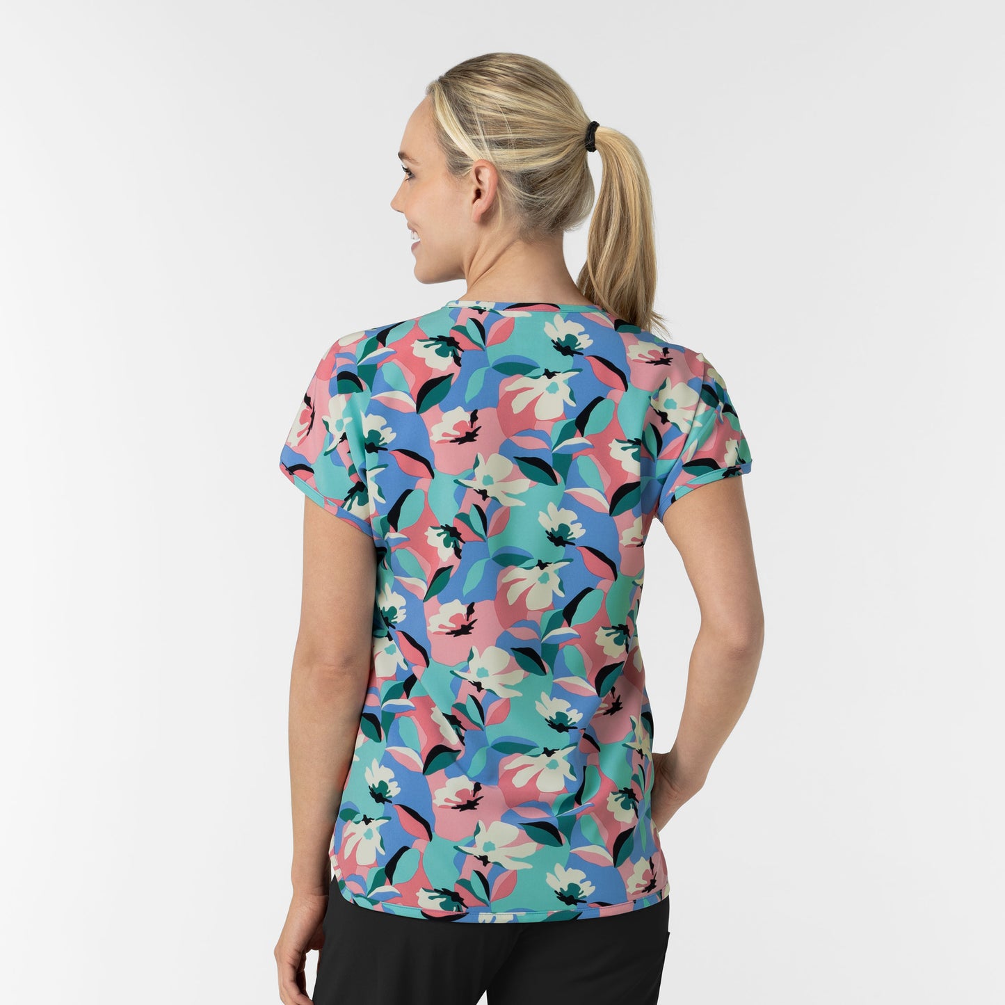 Fashion Prints 6267 Women's Dolman Print Scrub Top Oceanic Odyssey