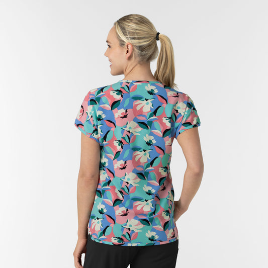 Fashion Prints 6267 Women's Dolman Print Scrub Top Oceanic Odyssey