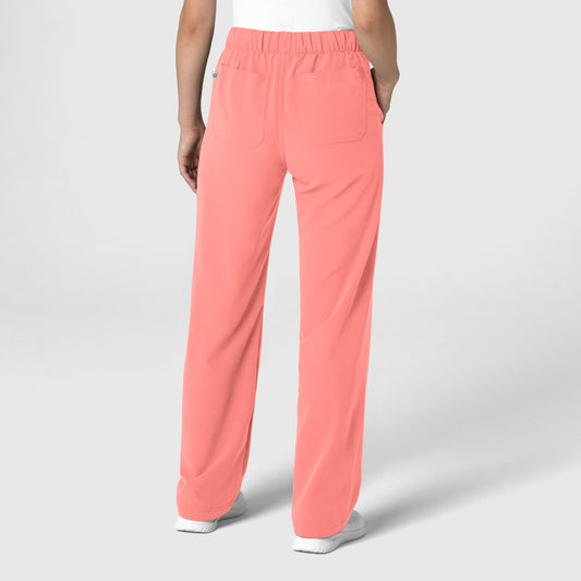 Nova 5232 Women's Stovepipe High-Low Hem Scrub Pants Paradise Pink