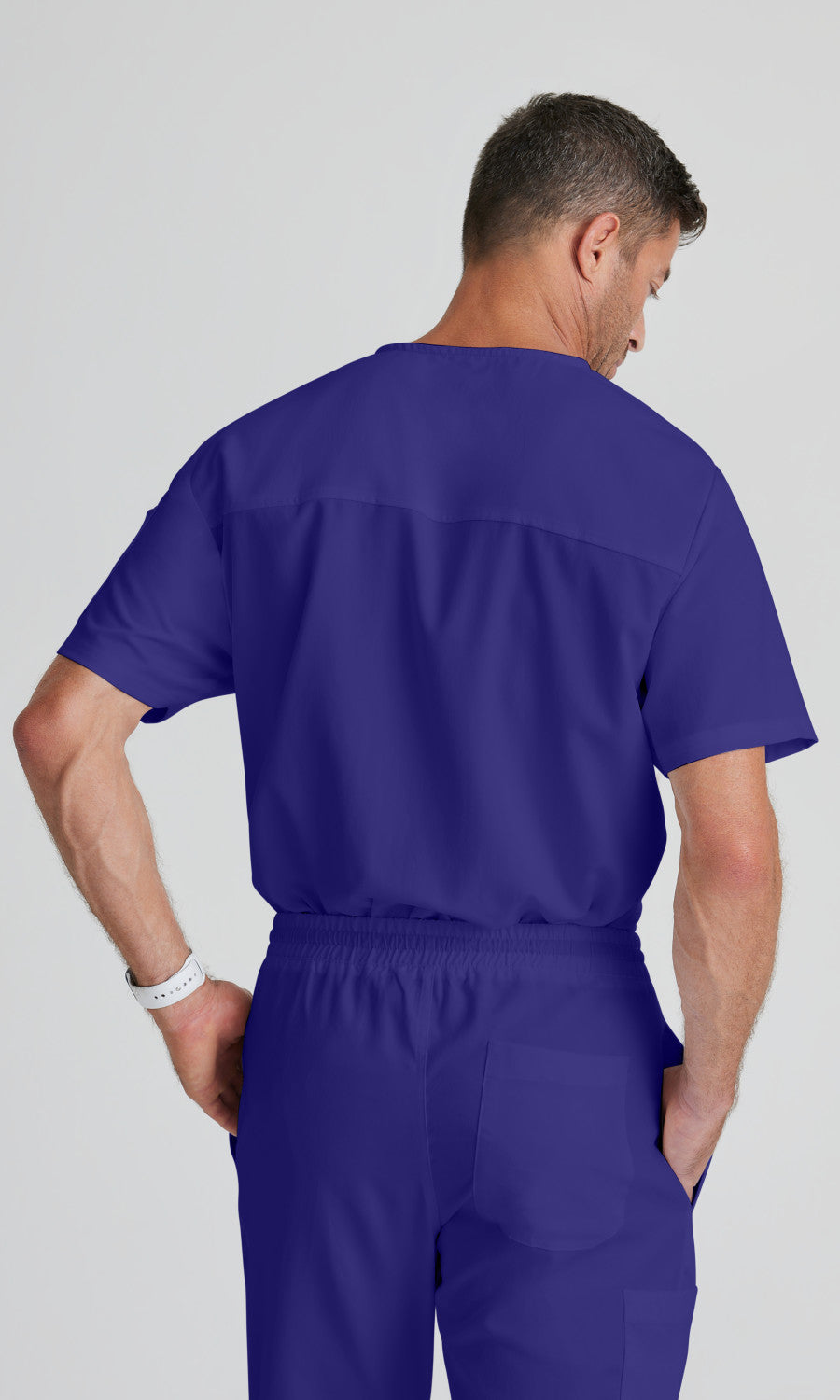 Grey's Anatomy Classic GRT091 Evan Scrub Top Purple Rain