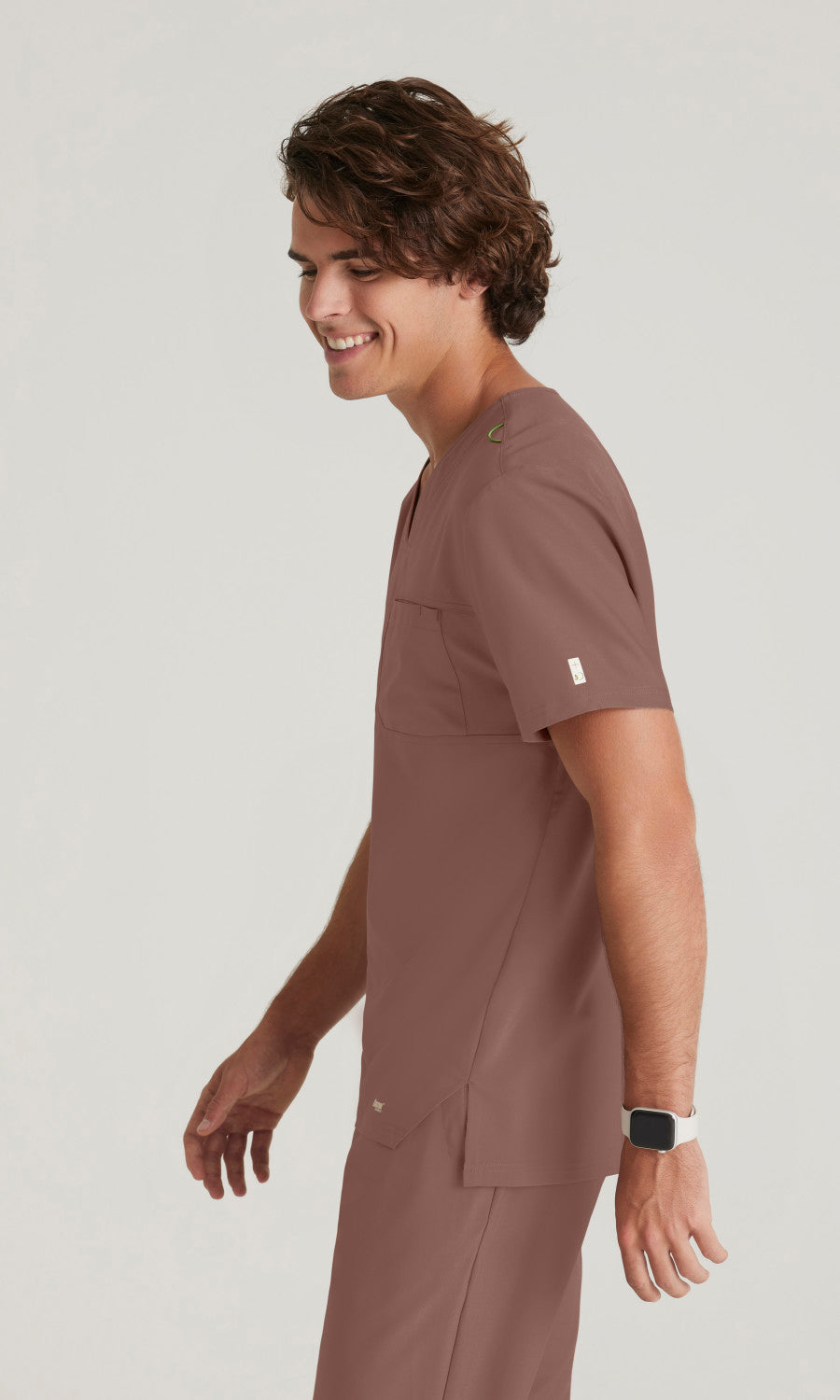 Grey's Anatomy Evolve GSST179 Journey Scrub Top Driftwood