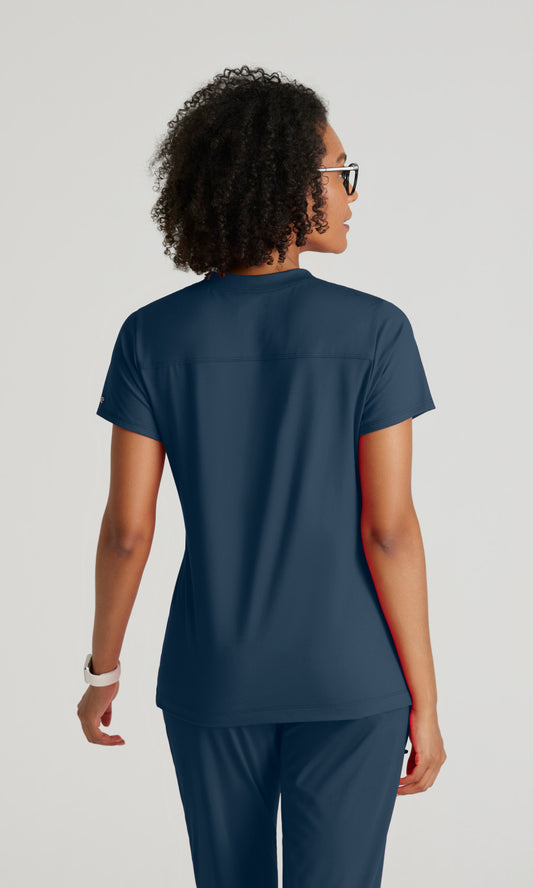 Barco One Performance Knits BOT209 Victory Knit Scrub Top Steel