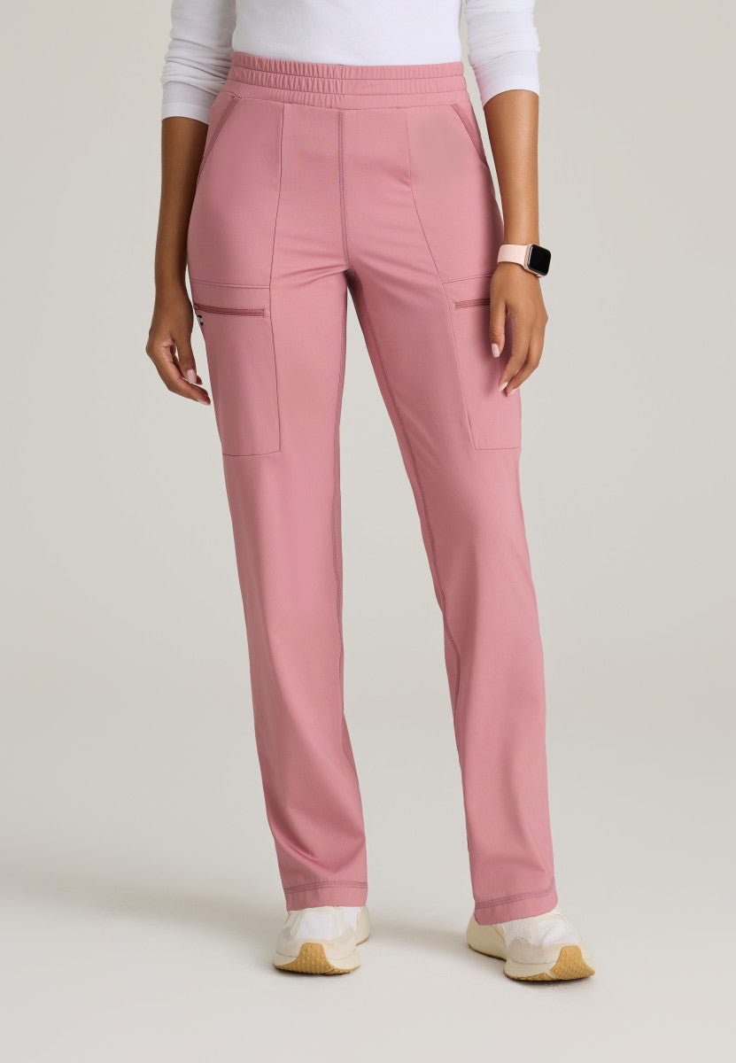 Grey's Anatomy Knits GRSP685 Momentum Knit Scrub Pants Canyon Pink