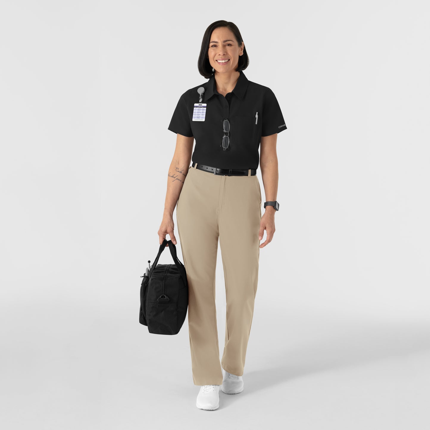 NURTUR 6480 Women's Polo Black
