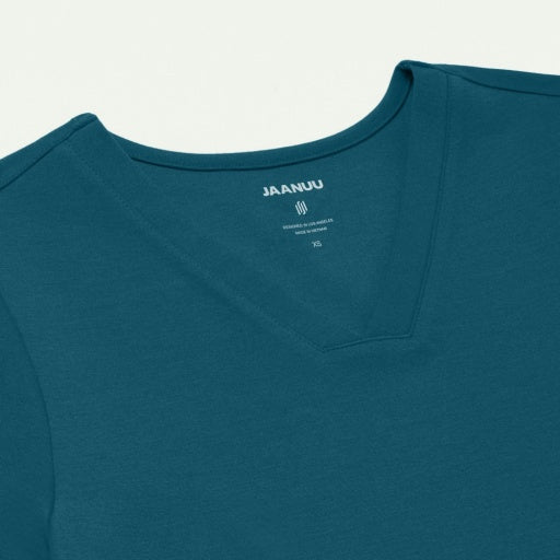 ULTRAsoft W30003 Women's Cesi Slim Scrub Top Caribbean Blue