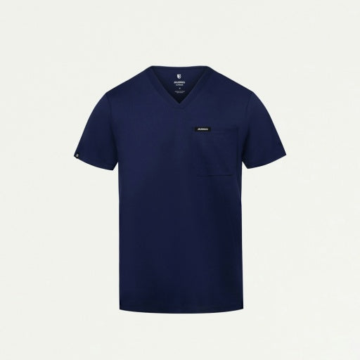 ULTRAsoft M30008 Men's Asher Slim Scrub Top Midnight Navy