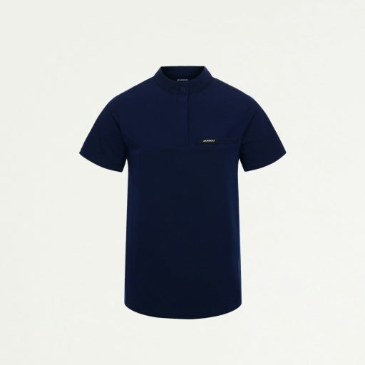 ULTRAlast W10006 Women's Savi Stand-Collar Scrub Top Midnight Navy