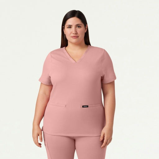 ULTRAsoft W30003 Women's Cesi Slim Scrub Top Mauve