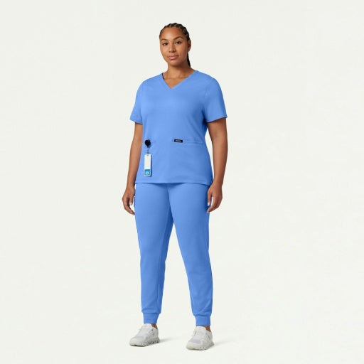 ULTRAsoft W30003 Women's Cesi Slim Scrub Top Ceil Blue