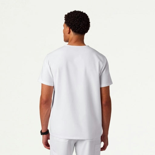 G14 Men's M10001 Holmes Everyday 1-Pocket Scrub Top White