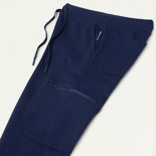 ULTRAsoft W40002 Women's Kait 10-Pocket Skinny Scrub Joggers Midnight Navy