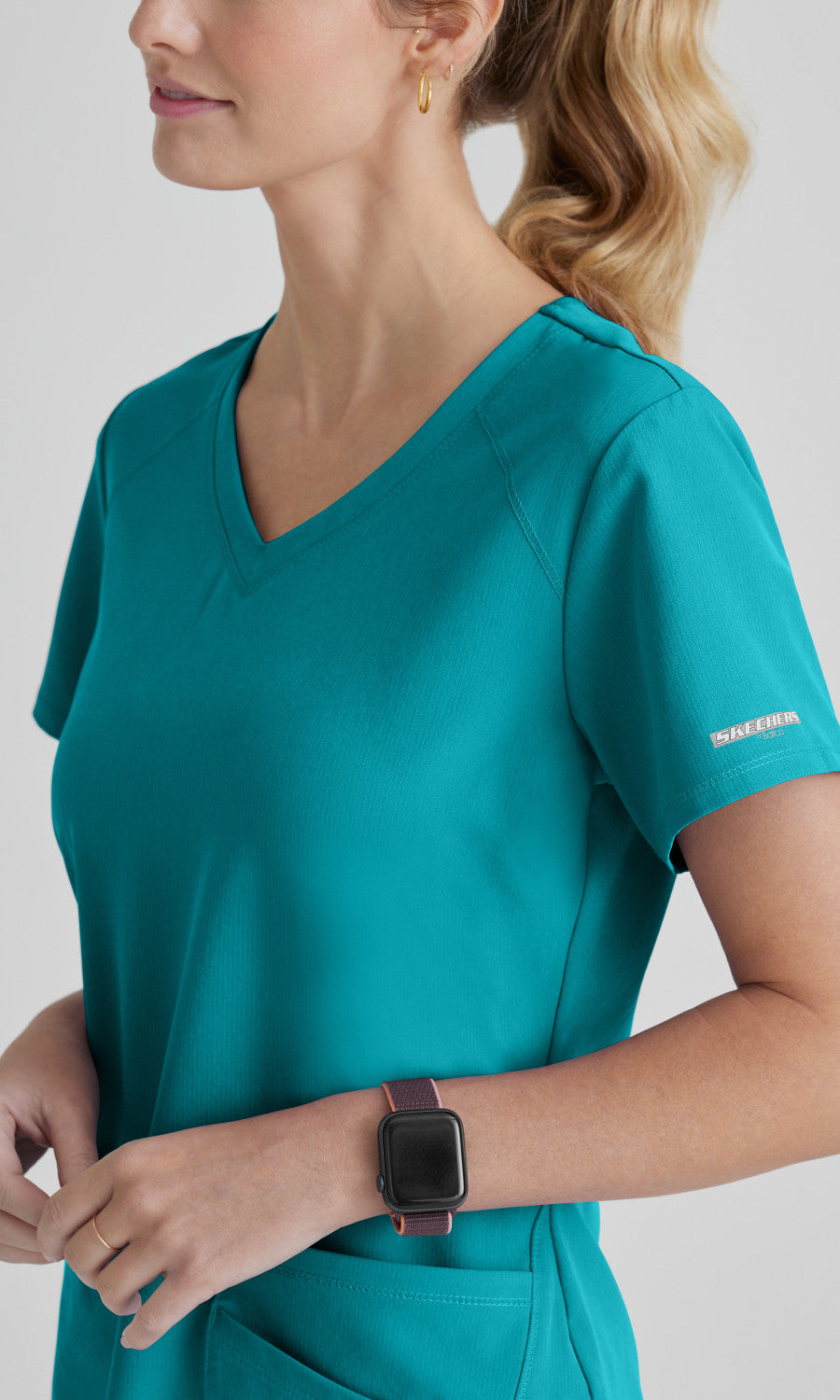 Skechers SK101 Breeze Scrub Top Teal