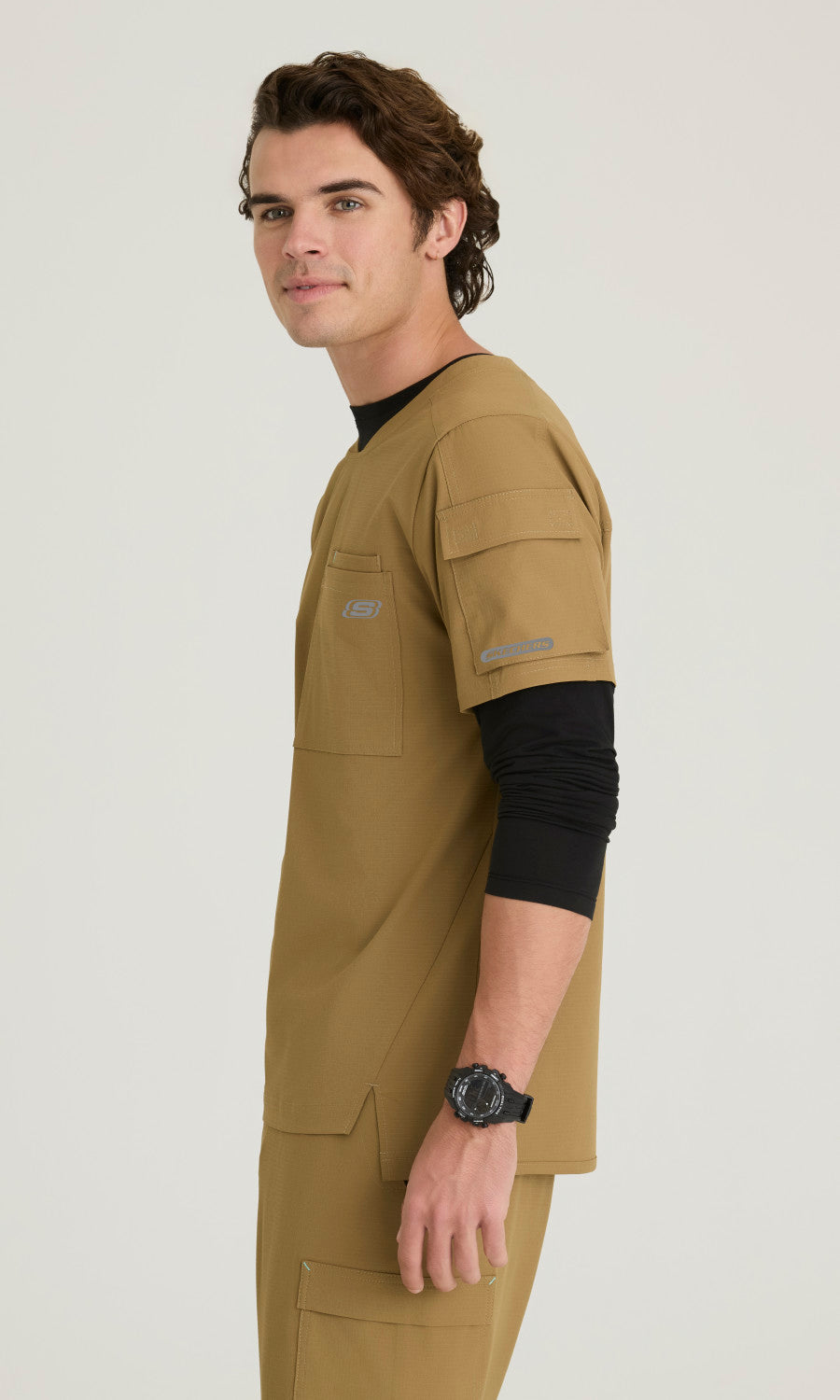 Skechers Ripstop SKT277 Station Scrub Top Duffle