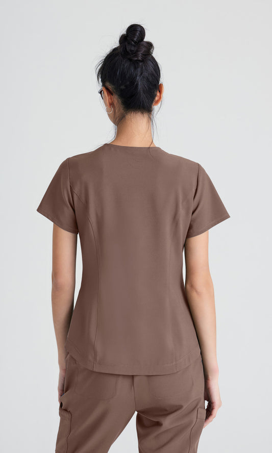 Grey's Anatomy Evolve GSST180 Rhythm Scrub Top Driftwood