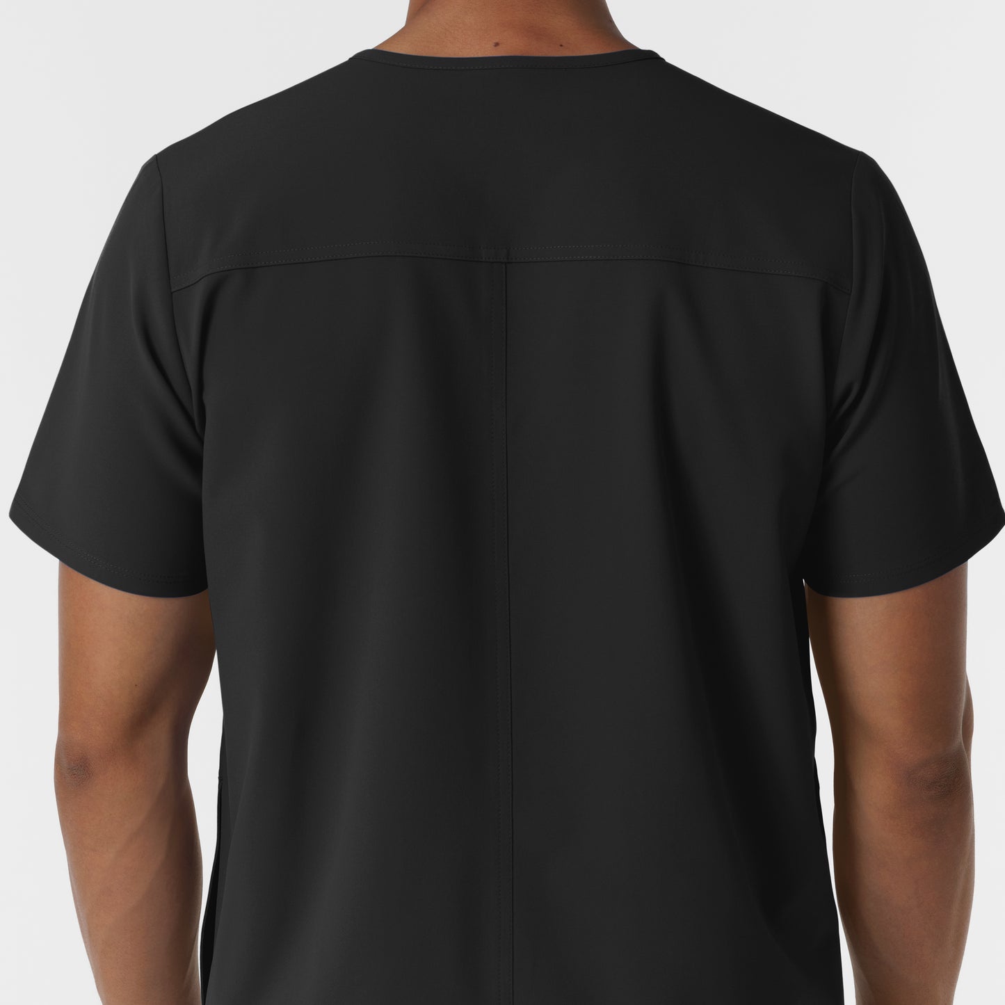 NURTUR 6380 Men's V-Neck Scrub Top Black