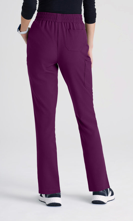 Grey's Anatomy Evolve GSSP627 Cosmo Scrub Pants Wine