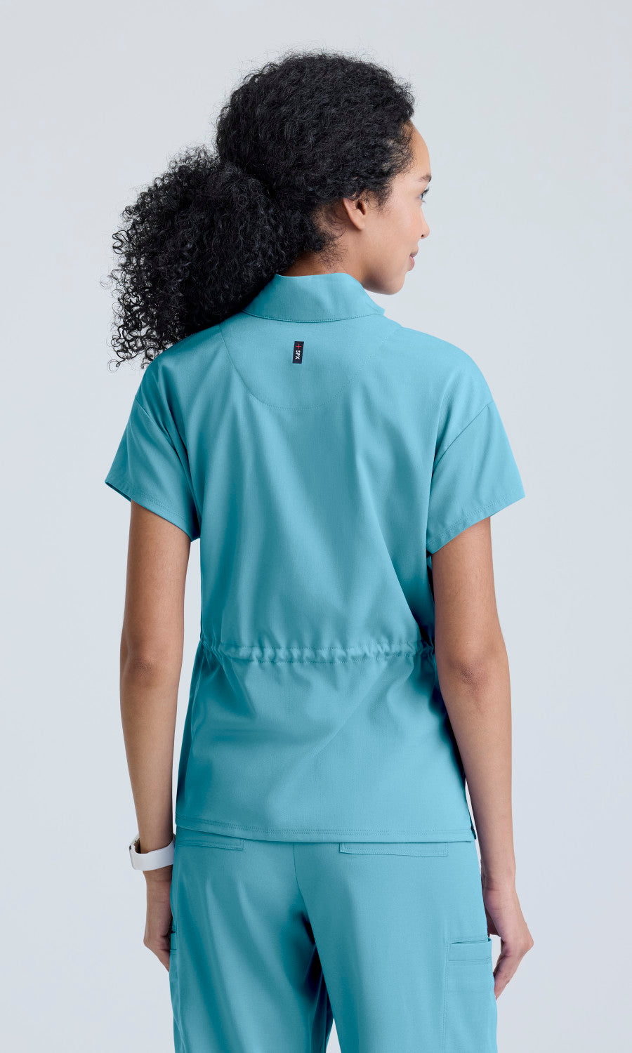 Grey's Anatomy Stretch GRST324 Nina Top Ice Blue - back