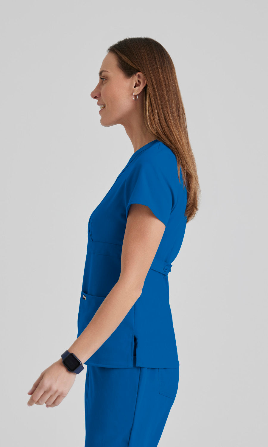 Grey's Anatomy 4153 Riley Scrub Top New Royal