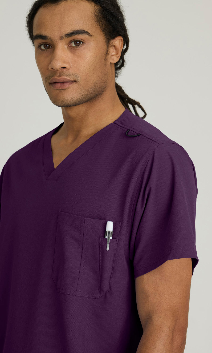 Skechers SK0112 Structure Scrub Top Eggplant
