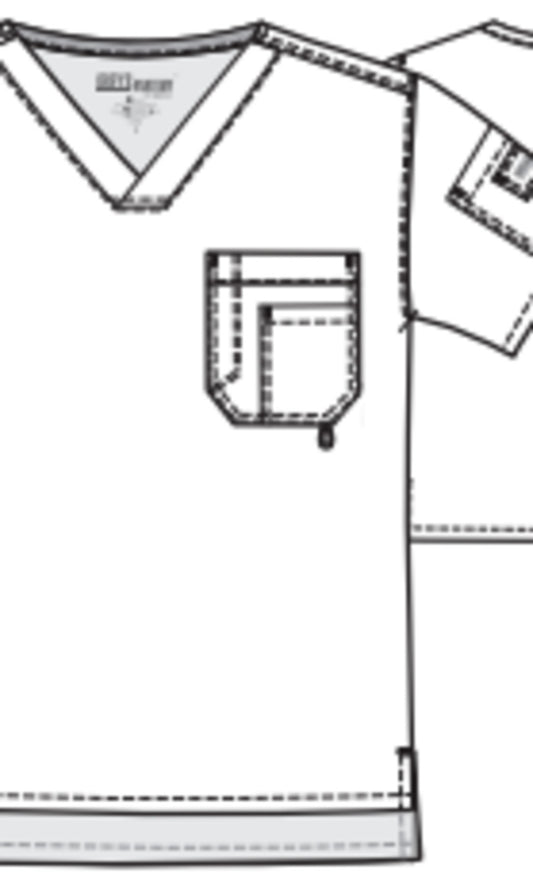 Grey's Anatomy Classic 0107 Preston Scrub Top Black