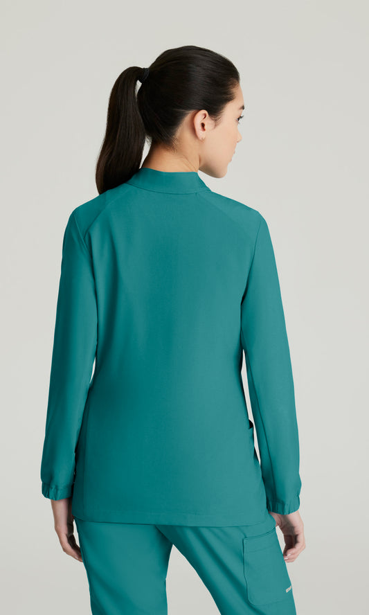 Grey's Anatomy Evolve GSSW886 Virtue Scrub Jacket Teal