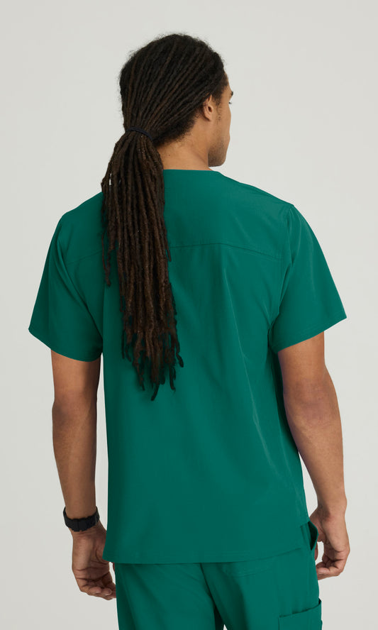 Skechers SK0112 Structure Scrub Top Hunter Green