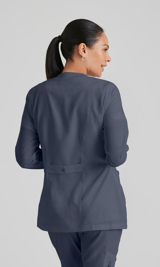 Grey's Anatomy 4450 Jamie Scrub Jacket Steel