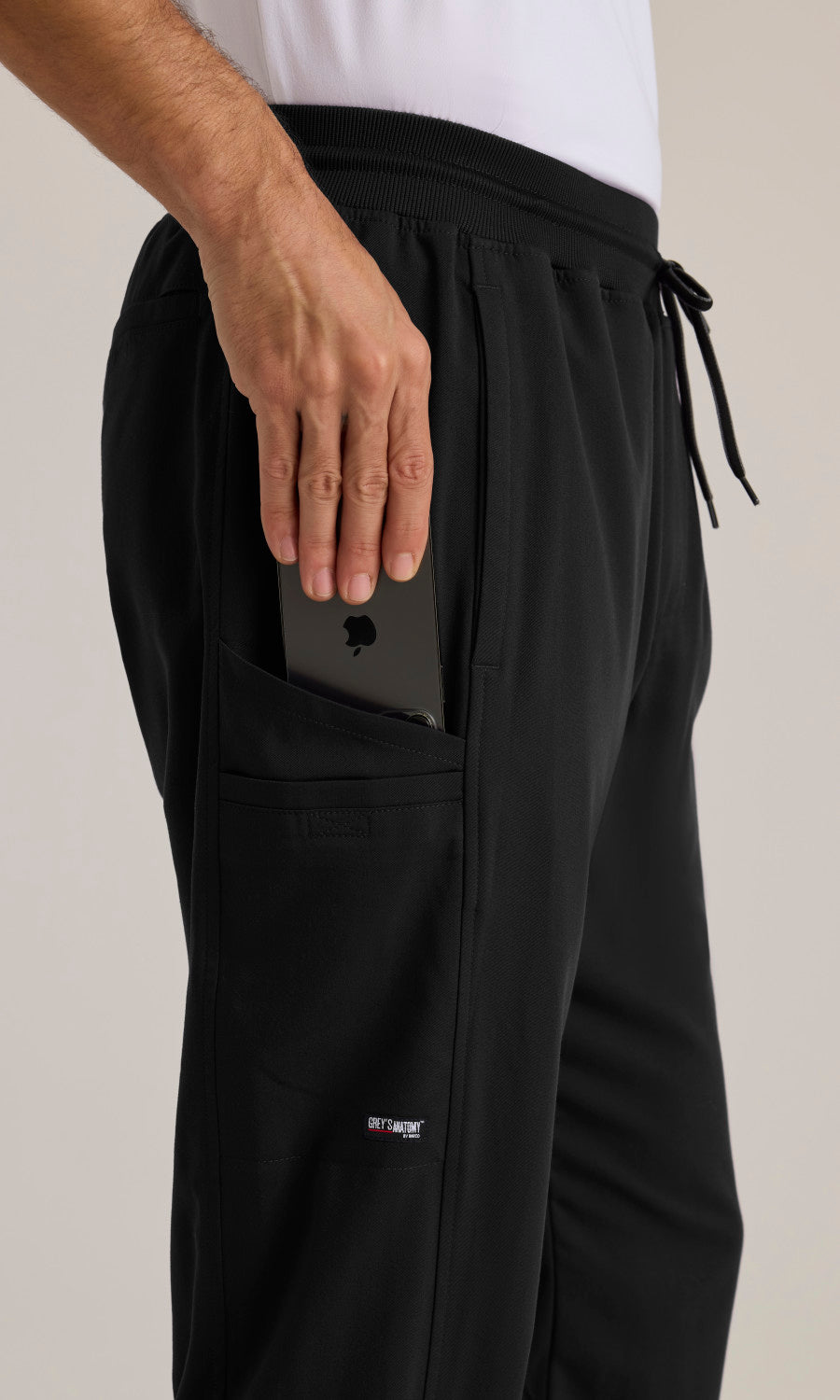 Grey's Anatomy Stretch GRSP617 Hudson Scrub Pants Black