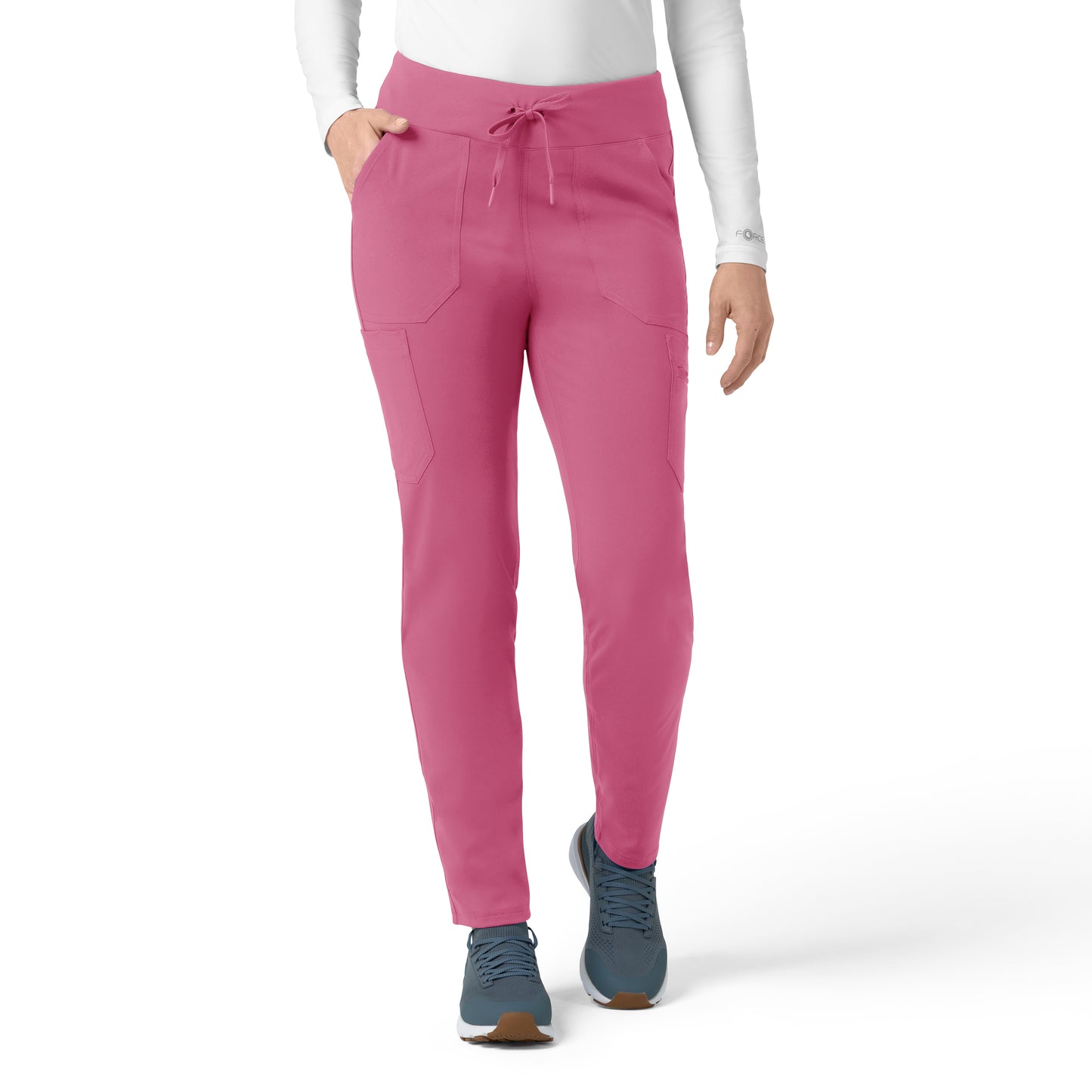 Force Cross-Flex C53390 Knit Women's Modern Scrub Pants Electric Fuschia