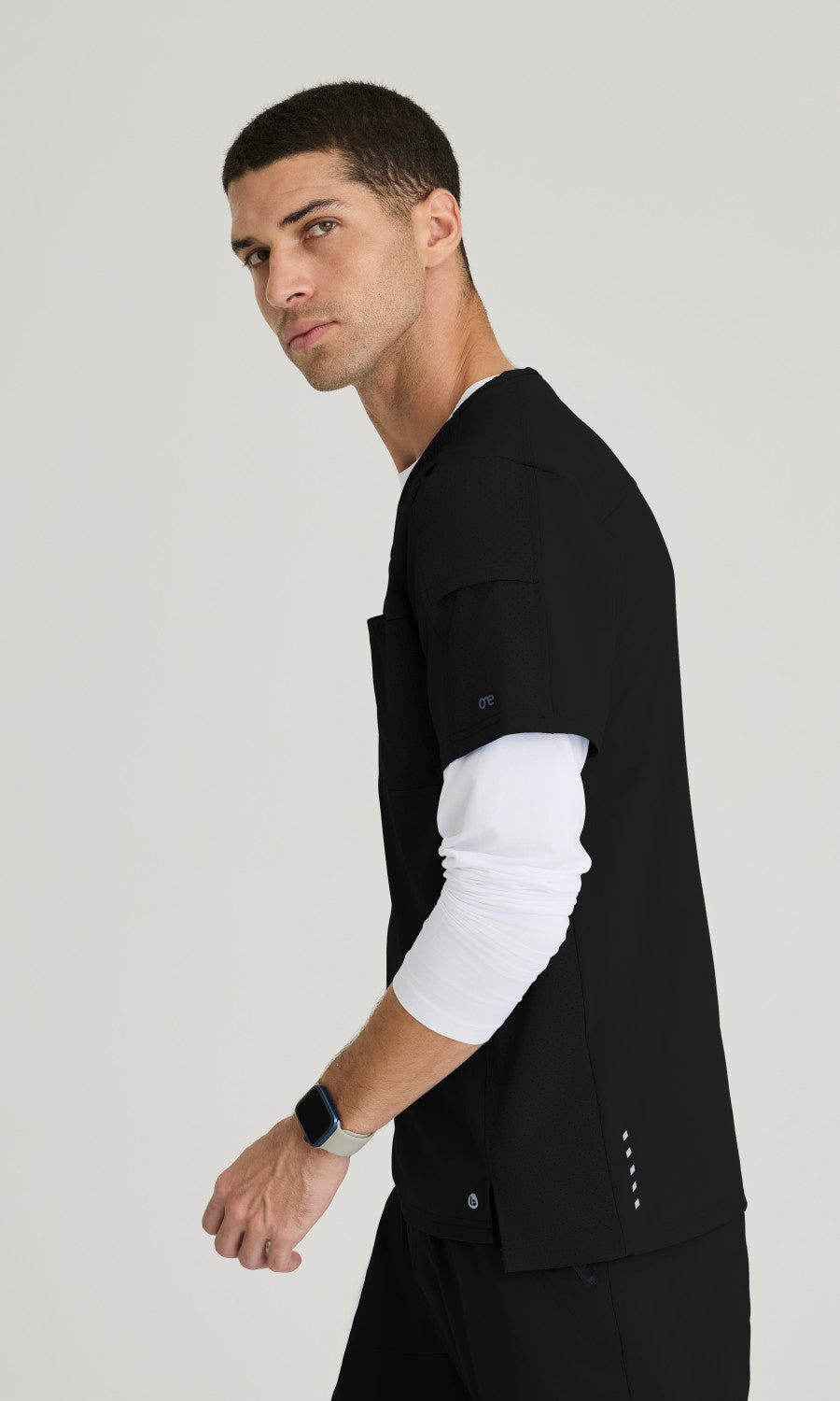 Barco One BOT195 Velocity Scrub Top Black