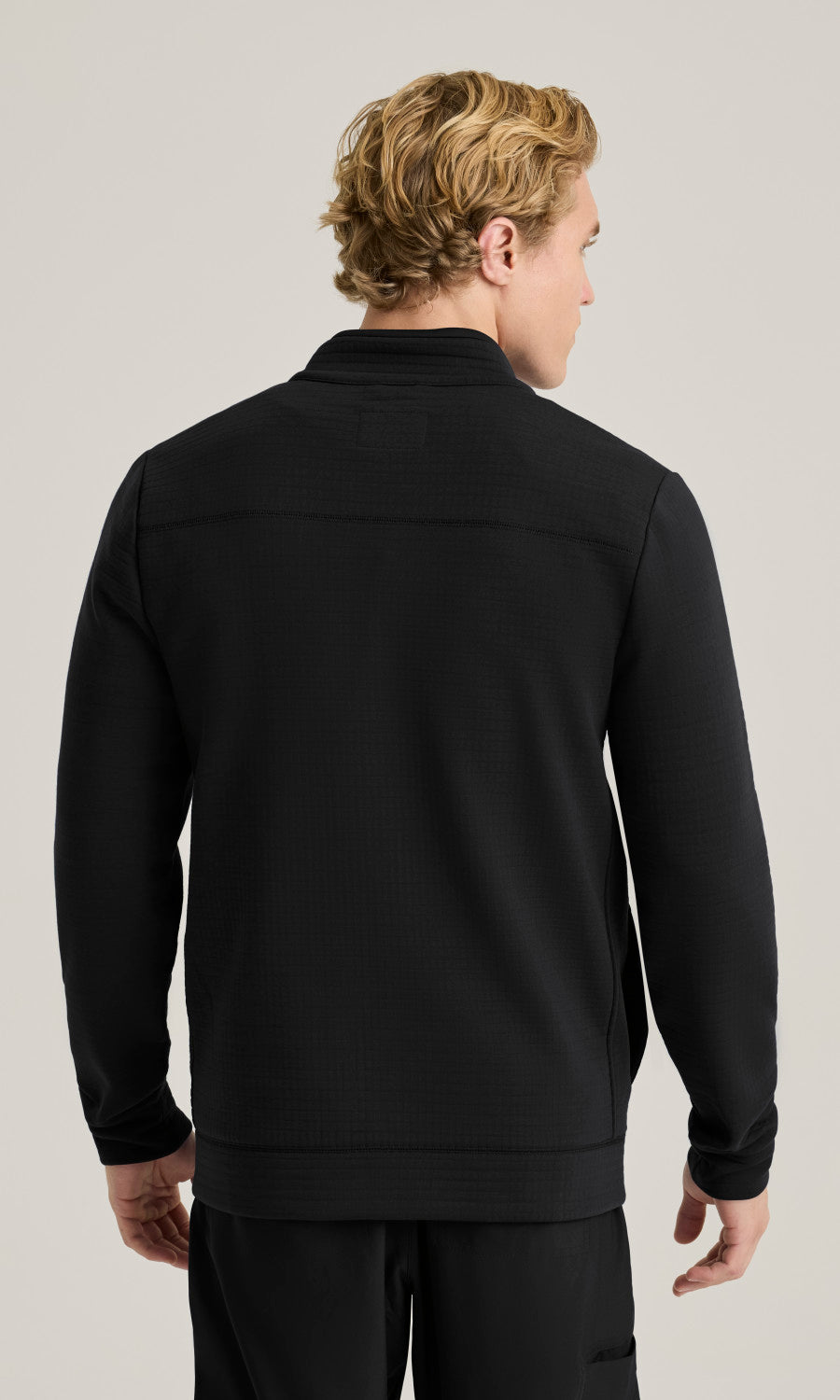 Grey's Anatomy Evolve GSSJ944 Ron Waffle Fleece Jacket Black - back